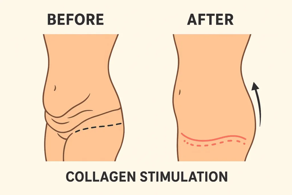 Before and after results for sagging skin after weight loss injections Prestwich
