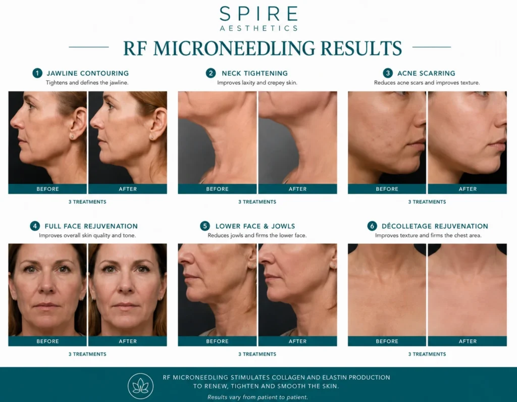 RF Microneedling Skin tightening Prestwich results
